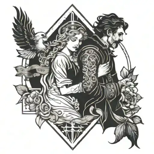 Fading Lovers Tarot Card