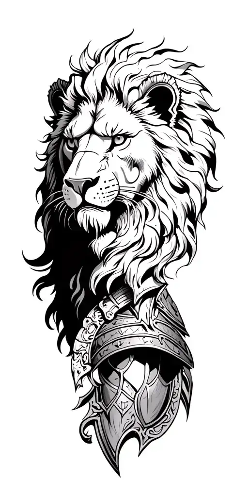 Armor With Lion Head