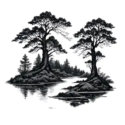 Forest Landscape Scene