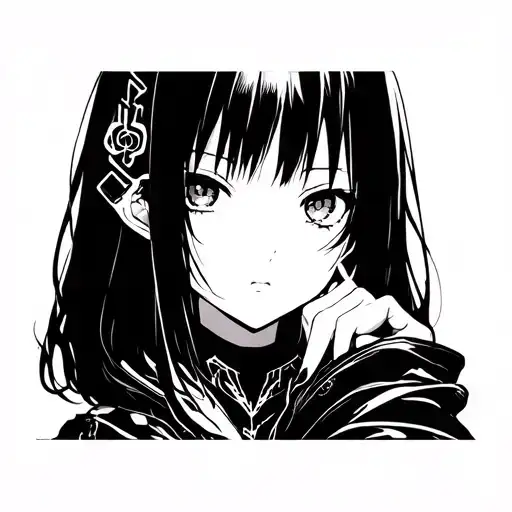 Cybersigilism Tattoo With Anime Character Yuno Gasai