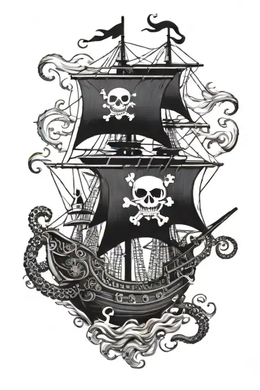 Pirate Ship Octopus Driving