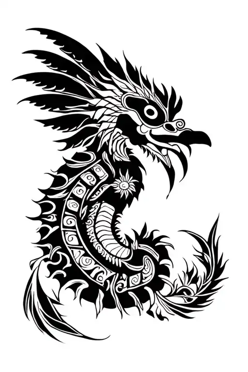 Quetzalcoatl Pre -Hispanic Leaving