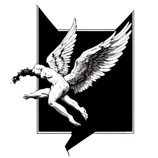 Broken Wings Falling Icarus