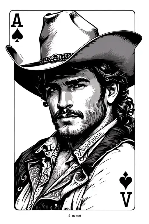 Cowboy With Cards