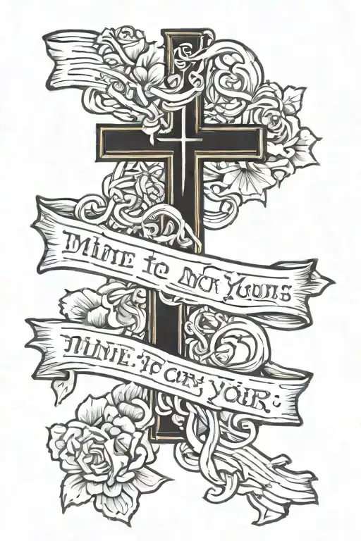 Cross With Saying Mine To Carry Not Yours To Pick Up