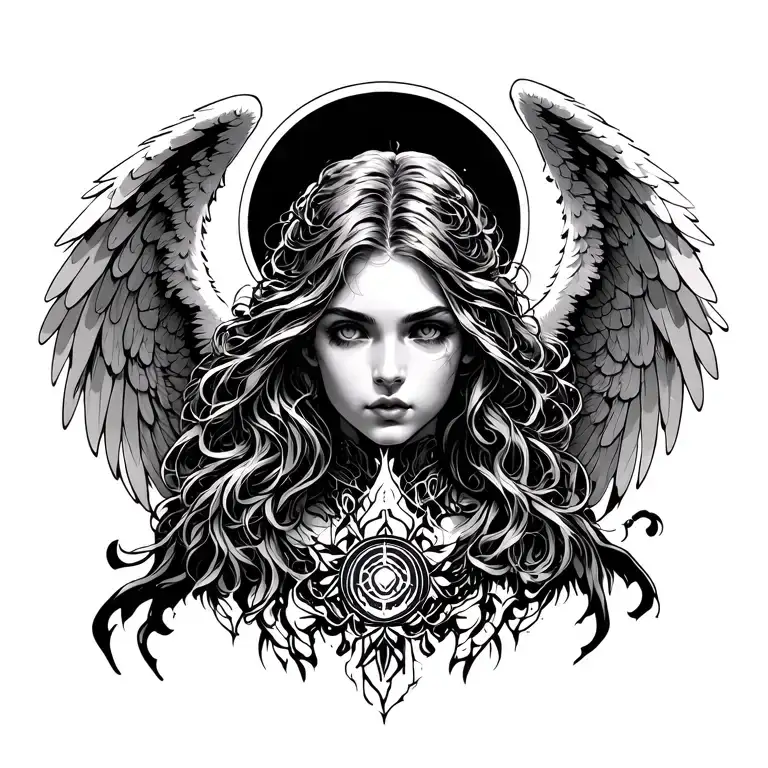 Angel With Cyber Sigilism