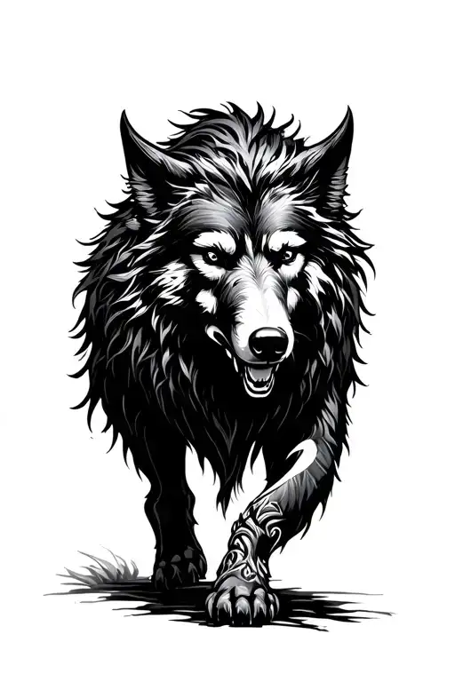 Fenrir Black Walking Towards