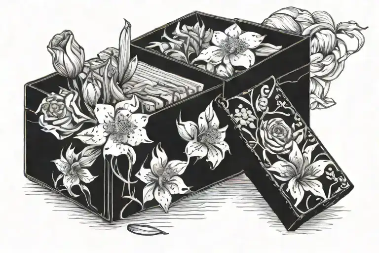 Marlboro Cigarette Box With May Birth Flower