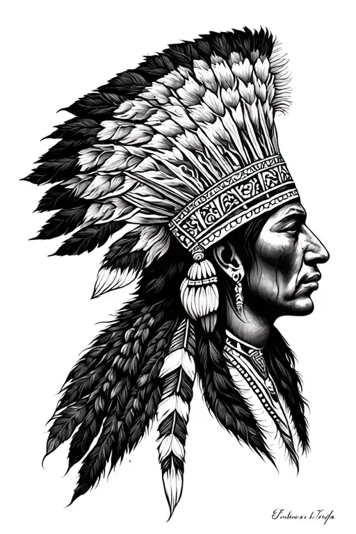 Indian War Painting Tete