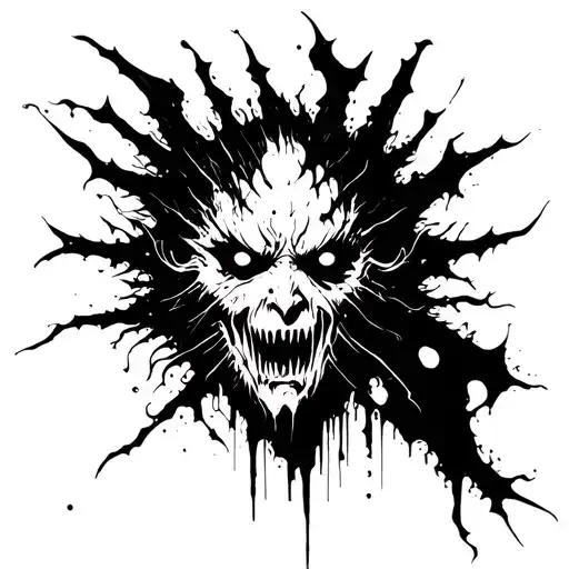 Blackout Abstract Horror Berserk Style