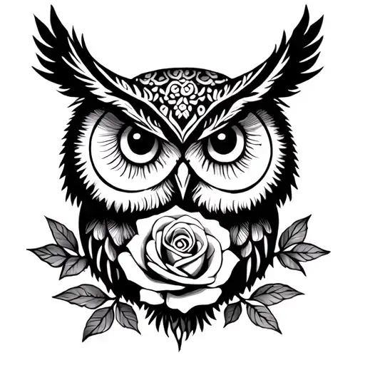 Owl With Padilha And Rose