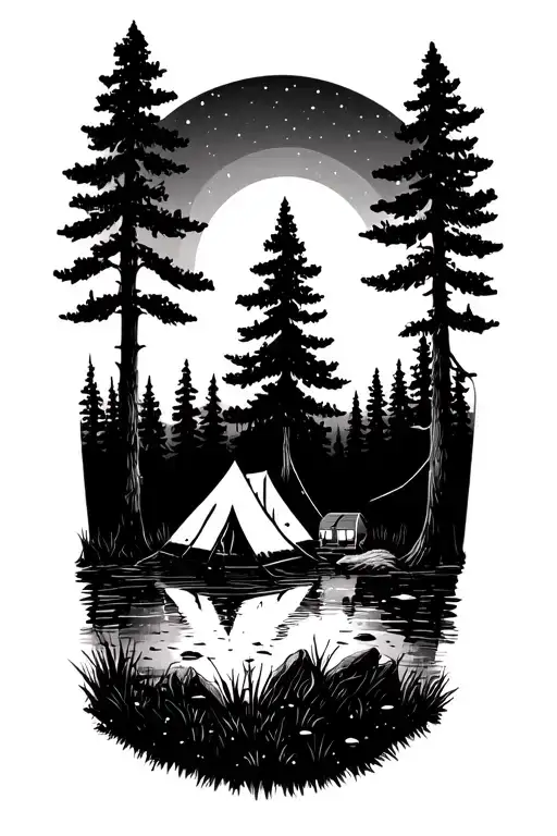 Camping Vibe Night Time