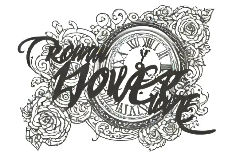 Roman Numerals With Love Yours Written