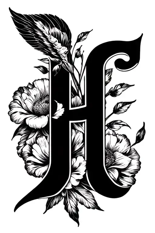 The Letter L And M Mix Together Representing