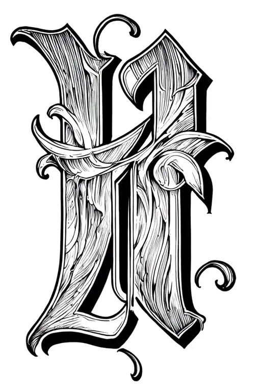 The Letter L And M Together With A Good Writing