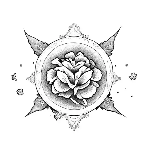 Moon With Carnations