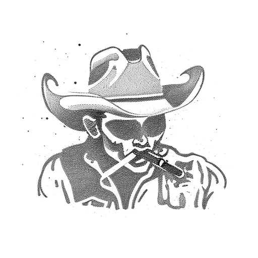 Cowboy Smoking
