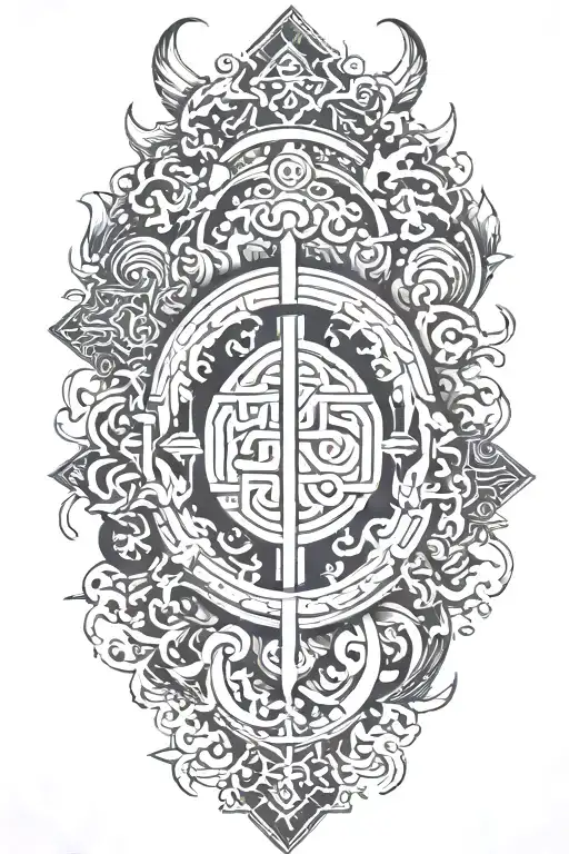 Add Korean Traditional Symbol On The Background