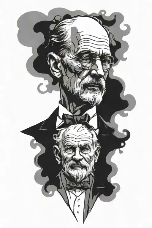 Combine Psychology And Sigmund Freud To Create A Cover Up Tattoo Design