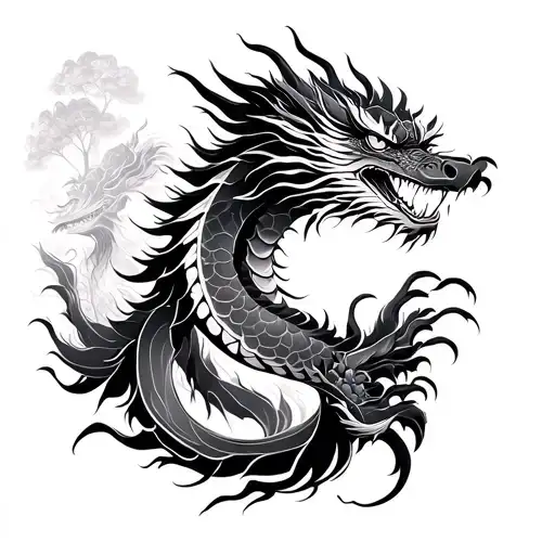 Underpart Of A Chinese Dragon