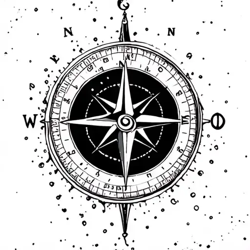 Compass With Water