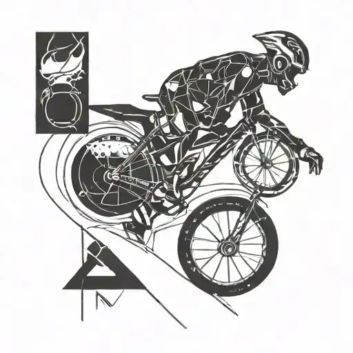 Incorporate Symbols Of Strength And Endurance From Triathlon Into A Minimalist Design