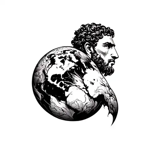 Atlas With The World On His Shoulder