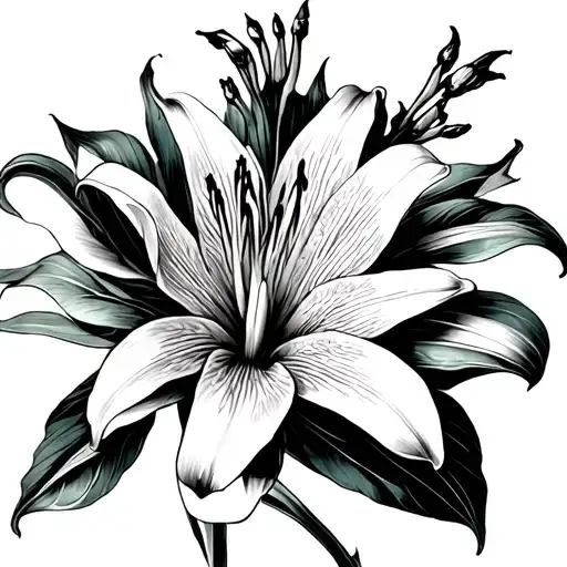 Spinder Lily Blooming