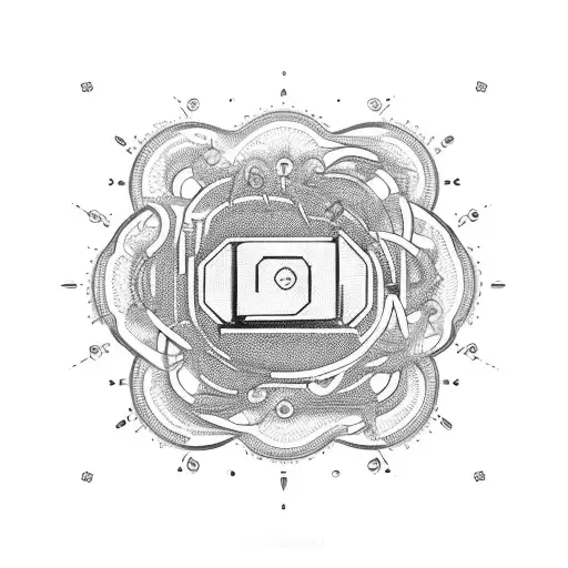 Cpu Of Computer Wire Line