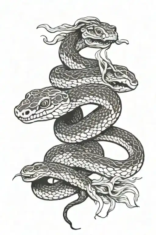 Snake With Fish
