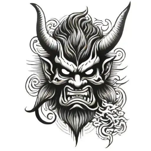 Japanese Oni Mask