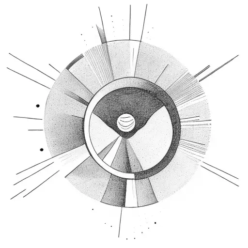 Sisyphus With The Sun In The Background