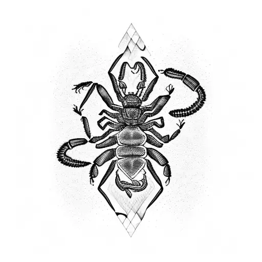 A Scorpion And An Indigenous Woman Sharing A Beer Together