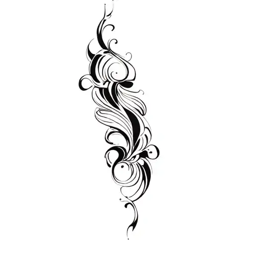 A Black And White Swirl