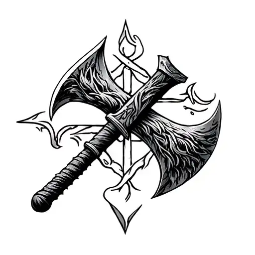 Mop Crosses Pickaxe Viking