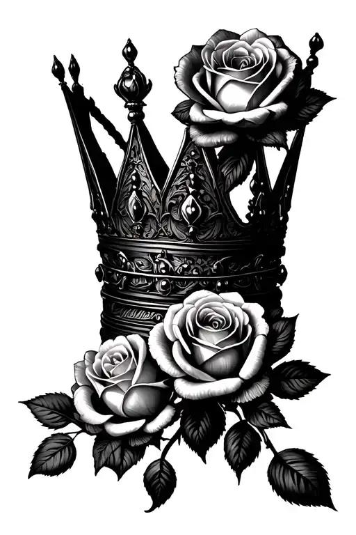 Crown With 3 Roses