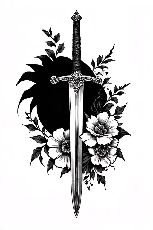 Sword And Flowers