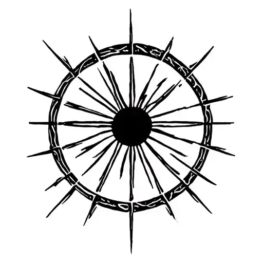 Earth Sign Solid Lines