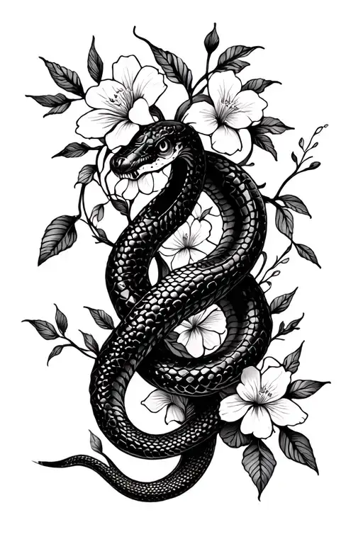 Snakes And Flower Vines