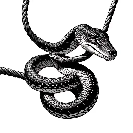 Rattle Snake Caught In A Lasso