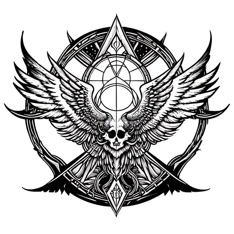 Multi-winged Occult Emblem Symmetric