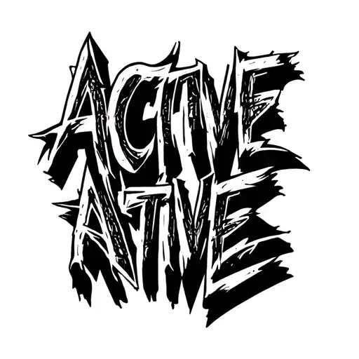 Letters That Say Active In Graffiti