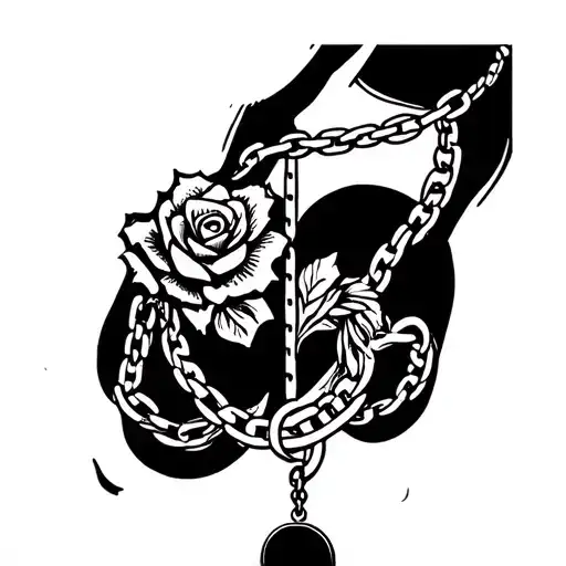 Bicep Chain With Hanging Pendant