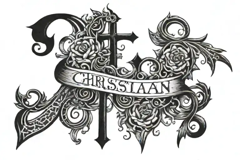 Christian Phrase Written