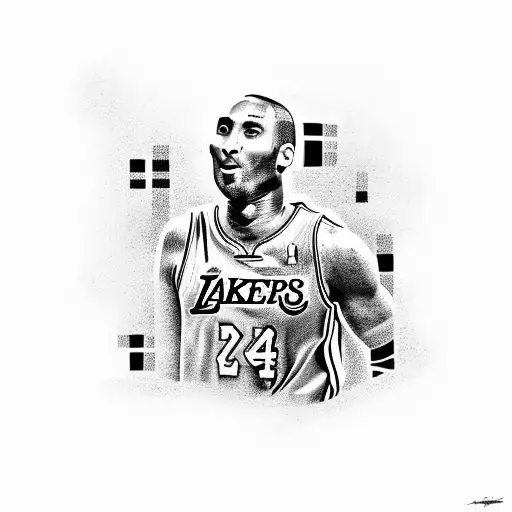 Kobe Bryant With A Black Mamba