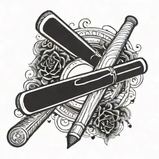 Incorporate The Number 118 Into A Cricket Bat Design