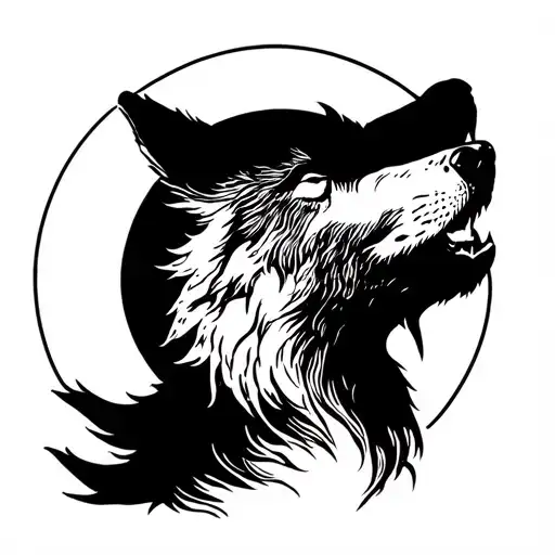 Wolf Howling At The Moon