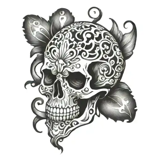 Ipala Scull Decorated