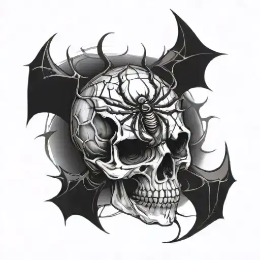 Skull And Spider