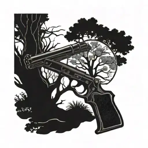 Tree And Gun